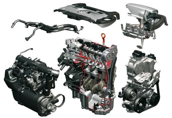 TESTOVANÝ MOTOR 1 TESTOVANÝ MOTOR Testovaným motorem je přeplňovaný motor 1.4 TSI z koncernu Volkswagen.