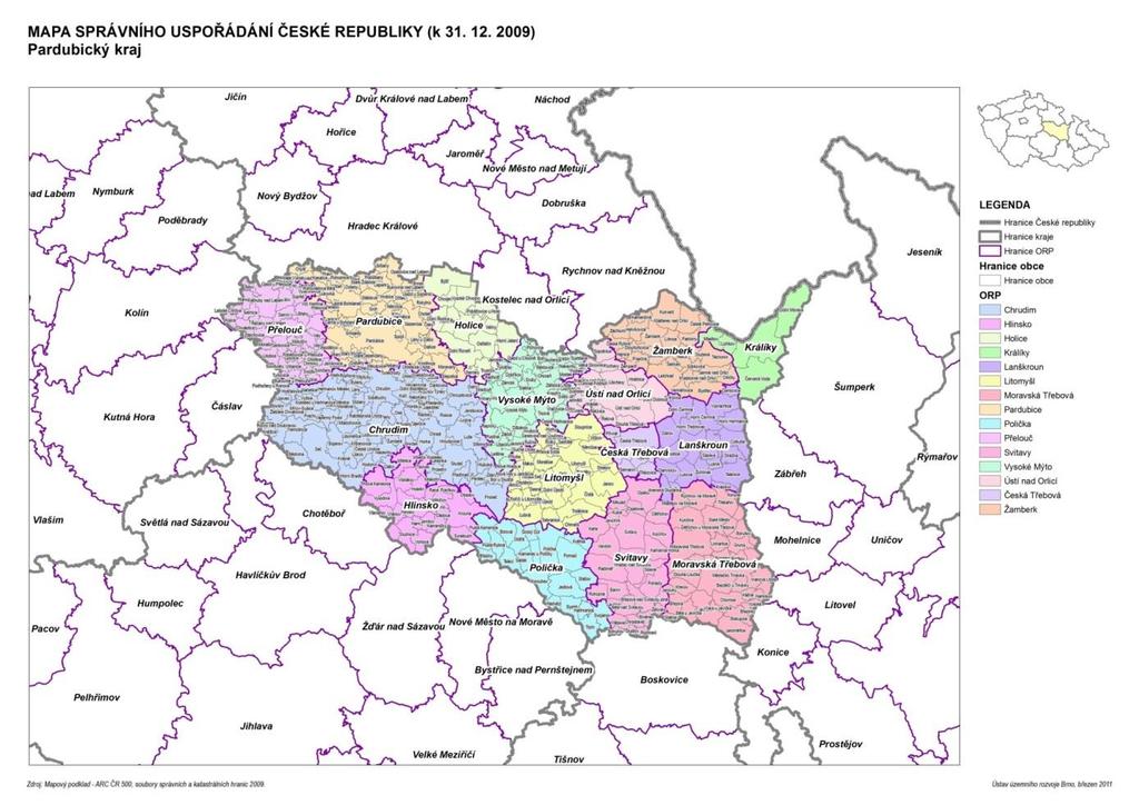 Obec Živanice leží v Pardubickém kraji, v okrese Pardubice. Svým územím spadá do mikroregionu Bohdanečsko. Tabulka č.
