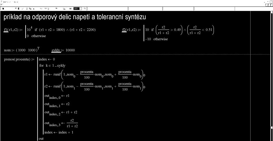 5: Příklad na toleranční
