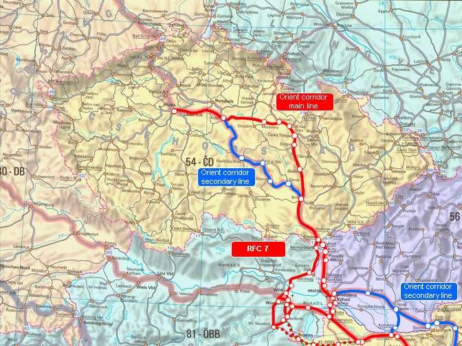 7] Příloha 2: Předpokládaná geografická poloha koridoru ERNCF č.