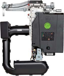 Vypouštěcí pojistný ventil Modulační plynový hořák s rozsahem výkonu až 1 % Jednotka vzduch/plyn Ventilátor Místa pro připojení kohoutů