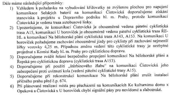 rozsah stávajících komunikací a zpevněných ploch, resp. na rozsah, kde dochází k živelnému parkování vozidel.