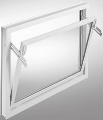 Okna MEALON Vyklápěcí okno ISO 14 Bílé vyklápěcí okno, ISO 14 - izolační zasklení 14mm, Ug = 3,3 W/m 2 K Rozměr (Š x V) Obj.