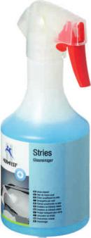 Stries Protect č. zboží. 2897-340 obsah: 500 ml 2 č. zboží. 2897-340-5 obsah: 5 litrů č. zboží. 2897-340-30 obsah: 30 litrů - odstraňuje nečistotu, skvrny, otisky prstů, mastnotu, nikotin, mouchy atd.