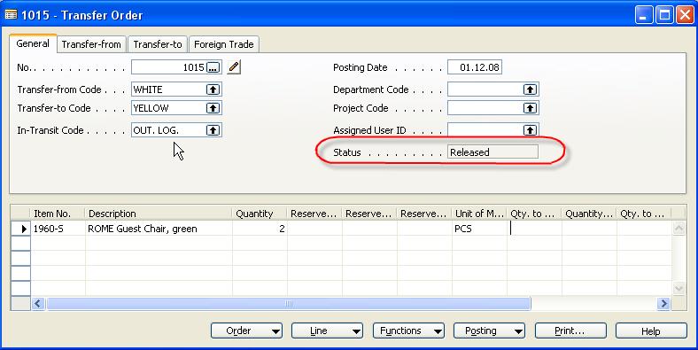 Transfer Order