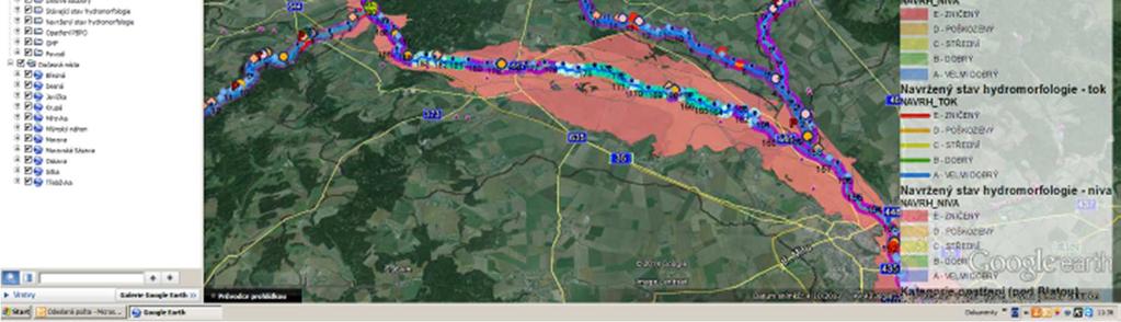 opatření Plánu oblasti povodí Příklad vyhledávací studie zadané Povodím Moravy, s.p.