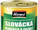 Slovácká klobása s fazolí 400 g Rýže dlouhozrnná varné sáčky 960 g Křeník