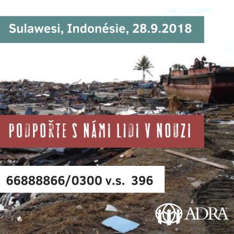 ADRA staví na Sulawesi provizorní přístřeší pro 3 000 rodin V pátek 28. září zasáhlo ostrov Sulawesi v severní Indonésii silné zemětřesení s následnou vlnou tsunami.