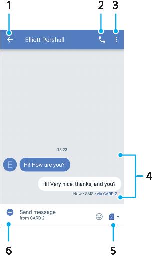 Zasílání zpráv a chat Čtení a odesílání zpráv Aplikace Zprávy zobrazuje zprávy v podobě konverzací, což znamená, že jsou zde seskupeny všechny zprávy odeslané určité osobě a od této osoby přijaté.