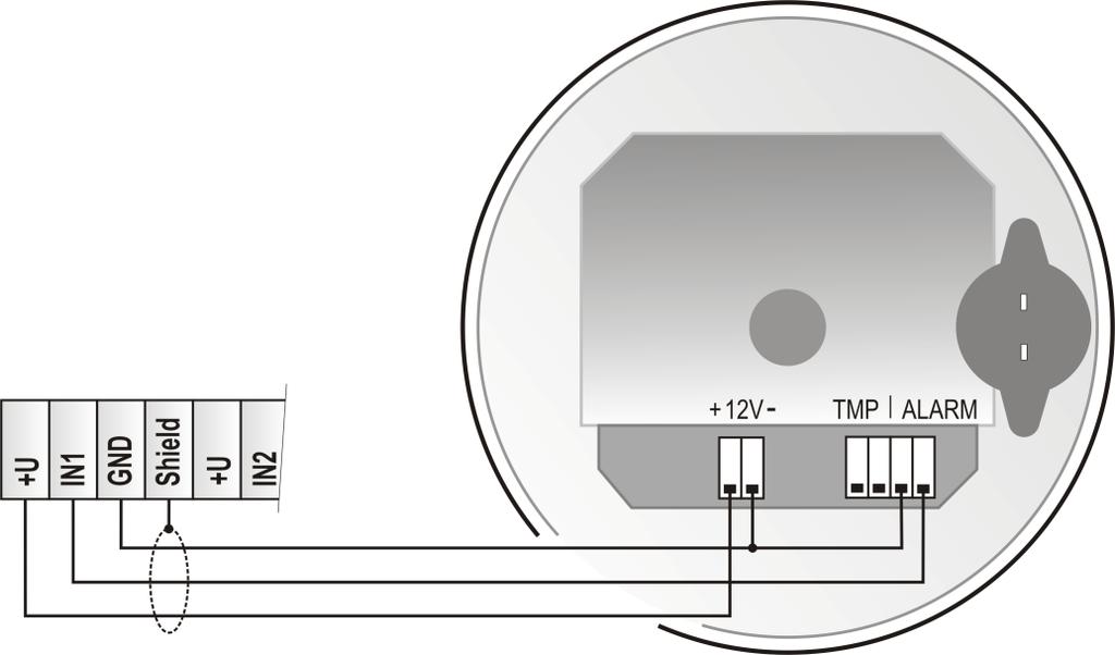 Optický detektor kouře SD-280 slouží k detekci požárního nebezpečí v interiéru obytných nebo obchodních budov. Detektor je možné napájet z regulátoru (viz obr.), nebo z externího zdroje 12V.