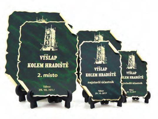 PLAKETY, TALÍŘE 7278 7232 1. 85 cm x 130 mm 155 Kč 2. 105 cm x 155 mm 185 Kč 3. 130 cm x 180 mm 225 Kč 4. 150 cm x 200 mm 275 Kč 5. 175 cm x 225 mm 325 Kč sada 7278.S 1 165 Kč 1.