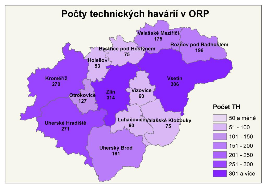 Počty úniků nebezpečných