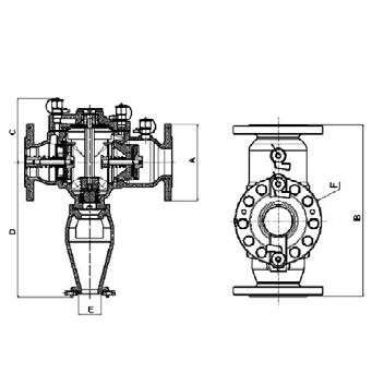 Oddělovací armatury Oddělovací sestava EKOTECH BA 3/4" 2" Potrubní oddělovač konstrukce BA. Hydraulickým oddělením je účinně zabráněno zpětnému toku a tlakovým zpětným rázům.