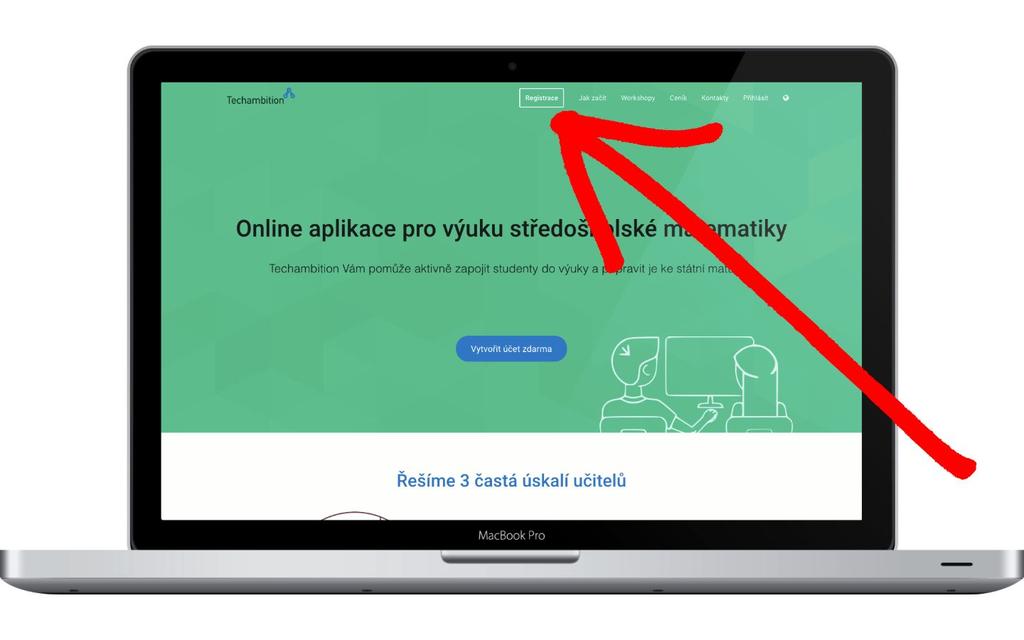Registrace Techambition je pro učitele navždy zdarma. Registrovat se můžete na adrese www.techambition.com.