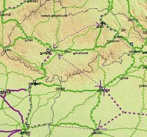 TRANS-BORDERS Stávající kvalita cestování do Evropy nepatří Severní část Trojzemí CZ/D/PL má po existujících evropských koridorech uspokojivou dostupnost vlakem z Drážďan, Berlína i Vratislavi do