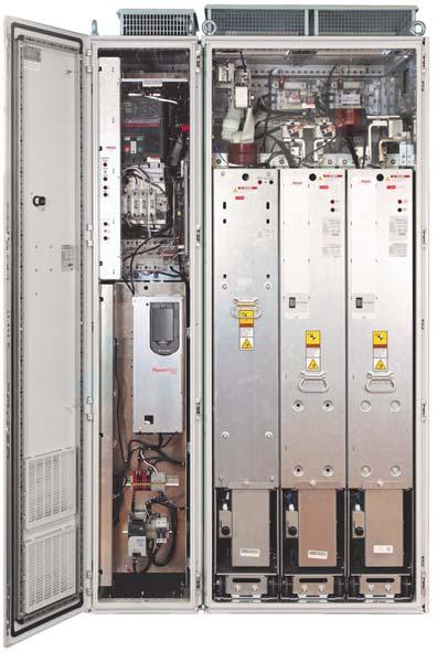 PowerFlex 755TR frekvenční měnič nabízí ak vní usměrňovač (AFE), který umožňuje rekuperovat elektrickou energii zpět do sítě.