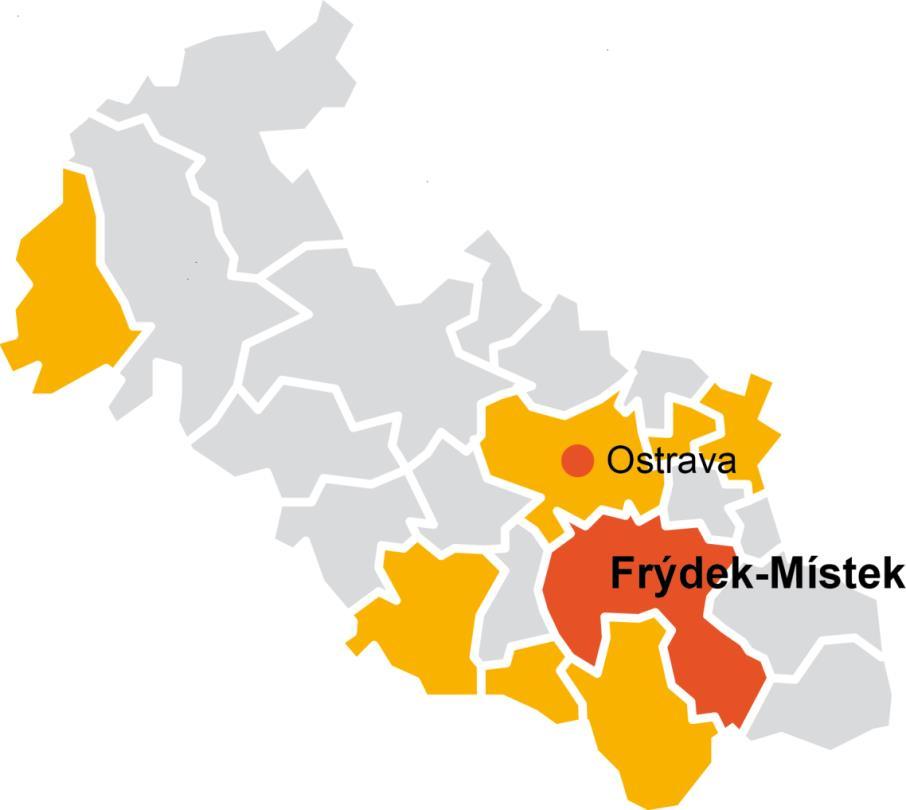 Síťování v ORP Frýdek - Místek Stručný popis lokality Region Frýdecko-Místecko je na rozhraní Moravy a Slezska v jihovýchodní části Moravskoslezského kraje.