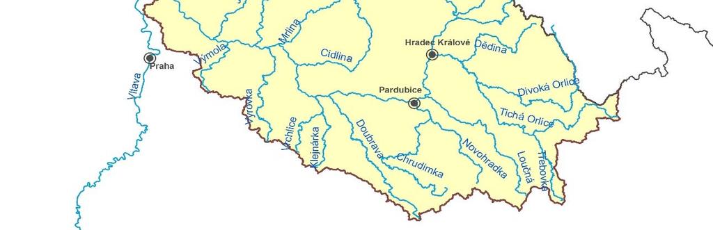 Zpráva o hodnocení vypouštění vod - dílčí povodí Lužické Nisy a ostatních přítoků Odry Obr. 2 Lokalizace vypouštění odpadních vod z veřejných kanalizací (nad 500 tis. m 3 ) v roce 2015