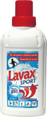 lanolinu. Účinný i při nízkých teplotách praní. 12 36 432 LAVAX SPORT na sportovní a funkční prádlo, 400 ml Koncentrovaný prací prostředek na sportovní a funkční prádlo.