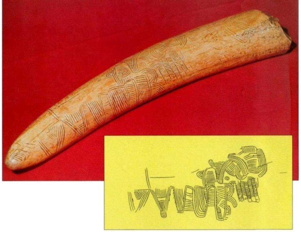 Situační plánek tábořiště lovců mamutů