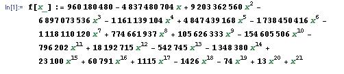 Posledním faktorem je tedy polynom v6 f( x ) po faktorizaci má tedy následující podobu. x, který je obsažen v šesté mocnině.
