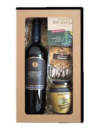 Saporito Merlot La Valse Paté Saporito merlot 0,75 l Pralinky z mléčné čokolády s lanýžovou naplní 66 g Paté au Magret