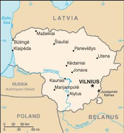 1 Základné údaje Oficiálny názov: Litovská republika Lietuvos republikos (Litovsky) Vstup do EÚ: 2004 Európsky parlament: 7 volených členov Hlavné mesto: Vilnius Rozloha: 65 303 km 2 Susedné krajiny: