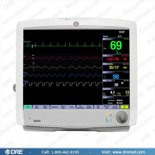 3.4.5 Carescape B650 (GE Healthcare, Helsinky, Finsko) Přístroj Carescape B650 je velice podobný přístroji Datex Ohmeda S/5, přičemž zobrazování měřených parametrů na displeji je velice podobné,