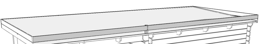 Montáž střechy ukončíte namontováním zadní střešní lišty (díl č.36 a 36b) viz obr.9, tak jistě je třeba je spojit pomocí hranolky -díly č.40b, detail spojení je zobrazen na obr.9j. Obr.