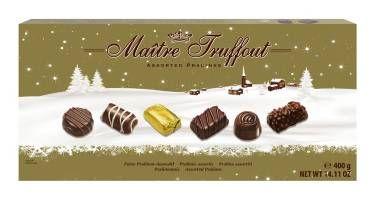 ASSORTED vánoční bonboniéry Maitre Truffout Assorted Winter - Vánoční