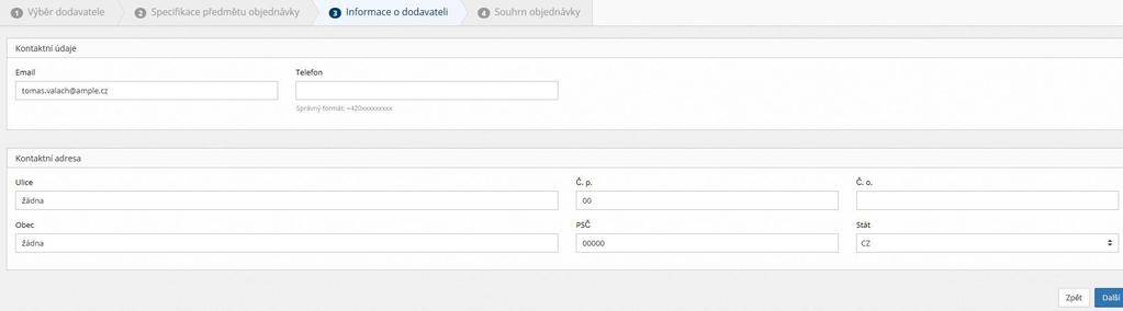 Str. 19 V kroku 3 Informace o dodavateli se vám