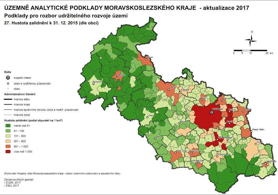 Vlastnosti a hodnoty území osídlení a