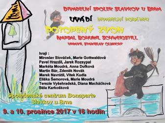 26 SLAVKOVSKÝ ZPRAVODAJ 11/2017 Běh na Mohylu míru Zveme Vás na 2. ročník Běhu na Mohylu míru, který se uskuteční v neděli 3. prosince. Registrace je od 11.30 h., start závodu je 12.30 hodin.