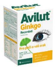 Složení: Ginkgo biloba (standardizovaný extrakt 24/6) 60 mg, Rutin 60 mg, Aescin 30 mg, Vitamin E 20,1 mg, Zinek 20 mg, Lutein 13 mg, Zeaxanthin