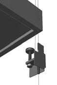 panely ES s lakovaným rámem o šířce 60 mm Pro moduly lehkého stropu (LS) Odolnost proti korozi Podstropní montáž