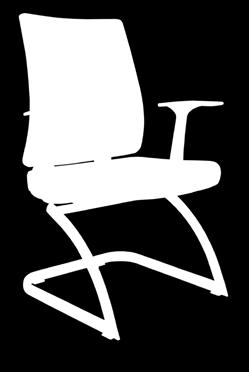 Opěrák s funkcí ergonomického bočního náklonu pro přizpůsobení se při pohybu zad na židli.