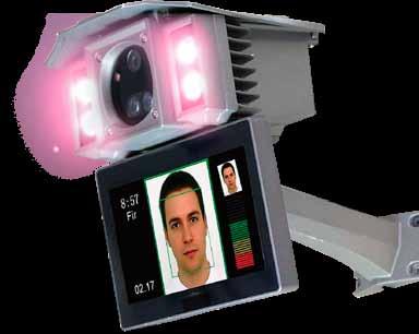 3 MPx 6 mm objektív LED prisvietenie 5-7 m Dochádzkový systém + prístupový systém 7 info displej