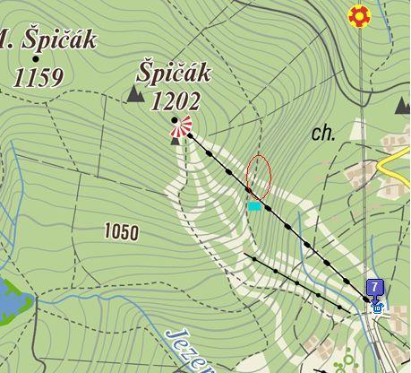 Nadmořská výška na turistických mapách vrstevnice =