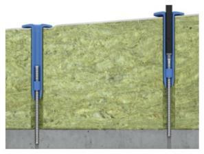 Kotvení spádové izolace do betonu RH45/TIF-N Šroub TIF-N 6,3 Jednoduchá a rychlá instalace: 1.