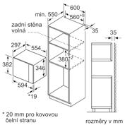 CB635GBS1 BF550LMR0 Mikrovlnná trouba s párou a