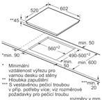 Indukční varná deska, 60 cm Indukční varná deska, 60 cm Plynová varná deska, 75 cm Plynová varná deska, 60