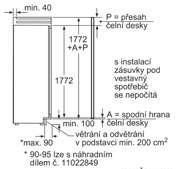 Rozměrové výkresy chladicí přístroje