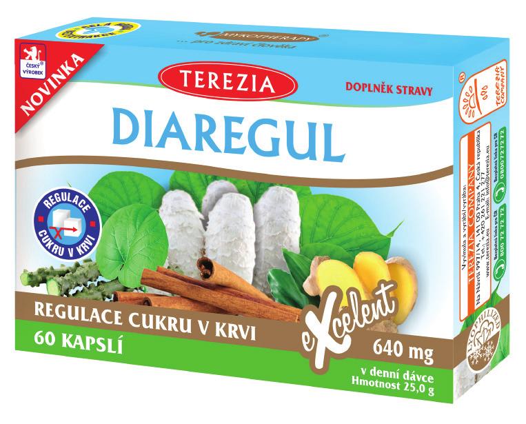 TEREZIA DIAREGUL Přírodní produkt na regulaci cukru v krvi.