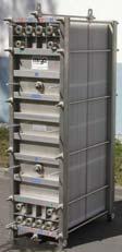10 mm, 2 pieces EPDM 1 mm 4 pieces, Ti + Pt (Ru), stainless-steel 2 pieces, PP 20 mm and stainless-steel 500 x 960 x 1750 mm, empty 600 kg, w.