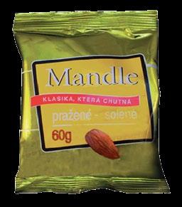 Mandle pražené solené s