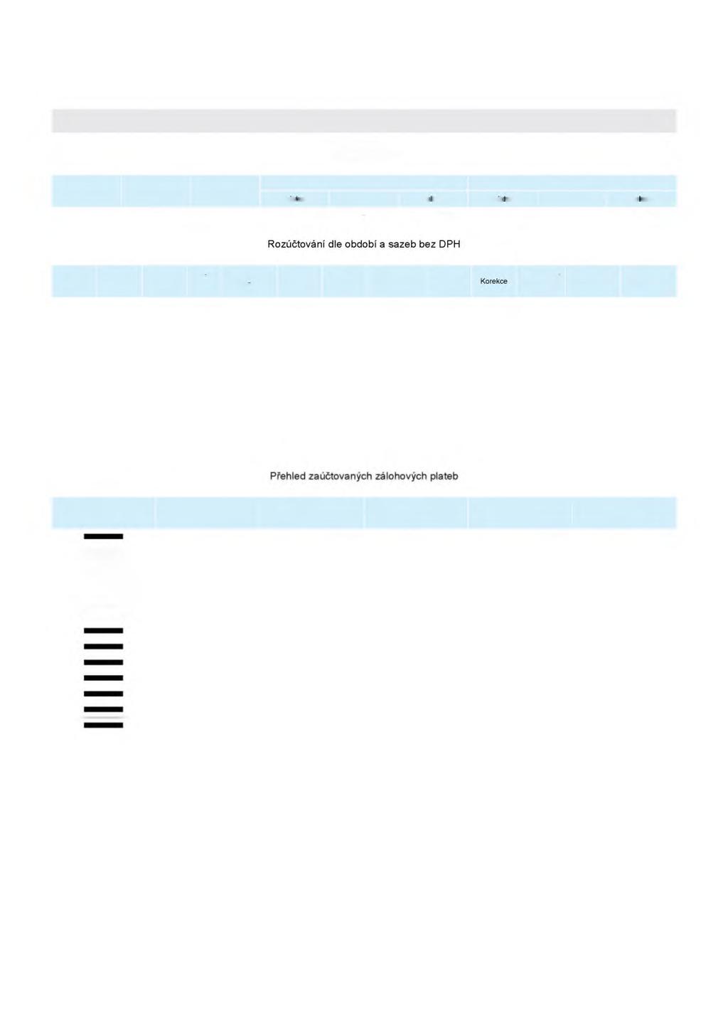 Strana 2 z 6 Detailní rozúčtování včetně zahrnutých zálohových plateb Rozpis DPH Platnost sazby DPH Sazba DPH (%) Plnění - základ Platby předem Rozdíl ke zdanění Zakad DPH Ce kem Zak ad DPH Ce kem Od