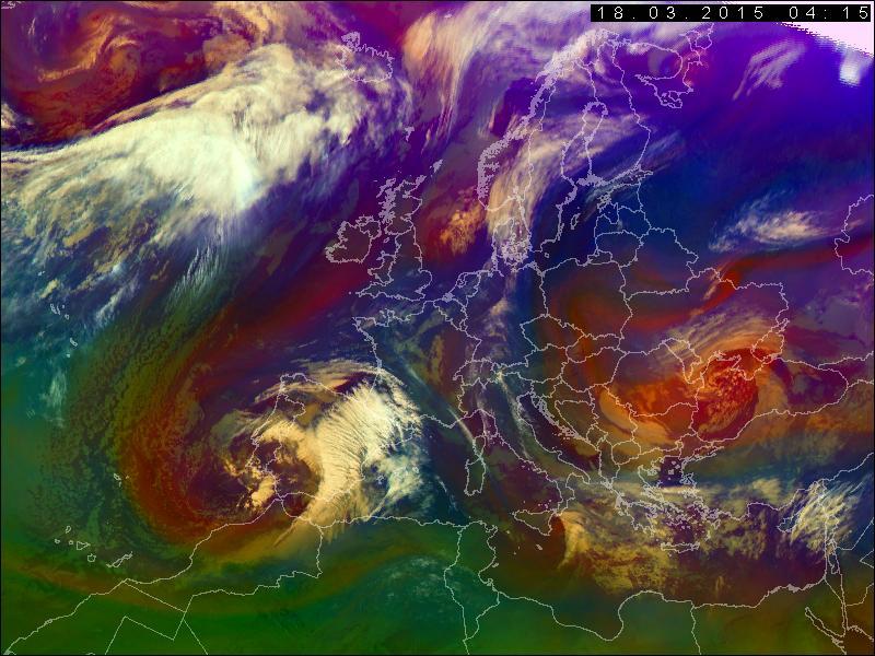 přelety později) 300 hpa + MSG