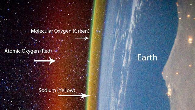Airglow z oběžné dráhy
