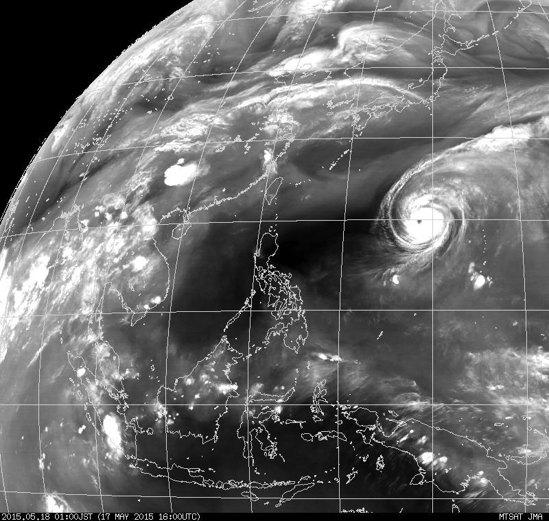 družice MTSAT 2015-05-16 00:00 UTC
