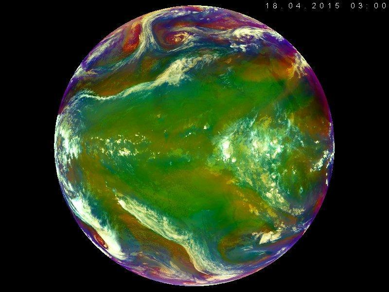 Jet stream, Atlantik a severozápadní Afrika 18.